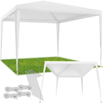 Paviljoen Farah, waterdicht, steeksysteem, 3x3m - wit, Tuin en Terras, Verzenden, Nieuw