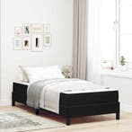 vidaXL Boxspring bed met matras Zwart 100 x 210 cm Stof, Verzenden, Nieuw
