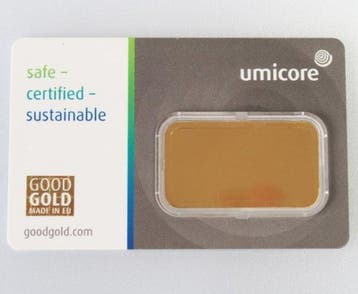 20 grammes - Or .999 - Umicore, Belgium - Scellé