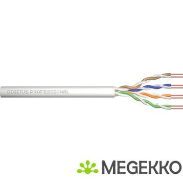 Digitus ASSNET250 305m Cat6 U/UTP (UTP) Grijs netwerkkabel, Verzenden