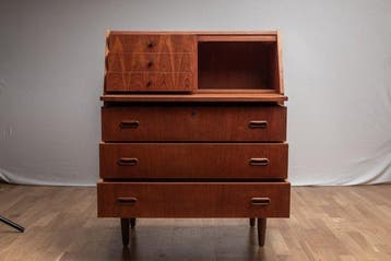 Secrétaire - Teak - Deense Designsecretaris