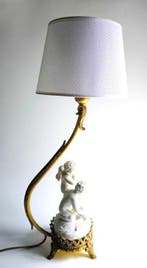Lampe de table - Bronze doré, Biscuit de porcelaine -