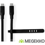 Nedis USB 3.2 Gen 2 20Gbps 240W USB Type-C 1m Zwart, Verzenden, Nieuw