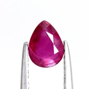 Sans prix de réserve - 1 pcs Rouge Rubis - 1.01 ct - Lotus, Bijoux, Sacs & Beauté, Pierres précieuses