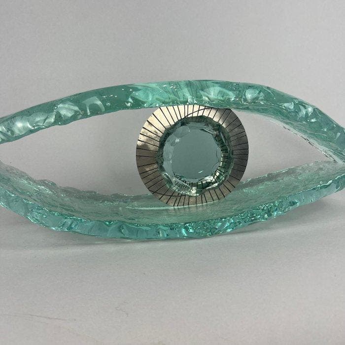 Andrzej Rafalski - LARGE Glass Eye, Antiek en Kunst, Kunst | Designobjecten