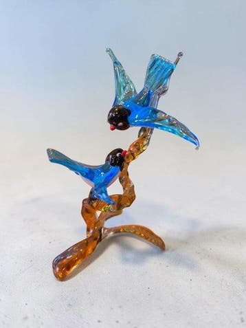 Studio Tommasi - Beeldje - Ramo Spirale con uccelli -