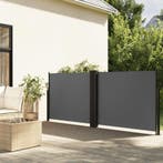 vidaXL Windscherm uittrekbaar 100x600 cm antraciet, Verzenden
