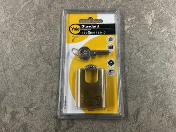 Veiling - 8x Yale messing hangslot 40mm Y110C/40/119/1