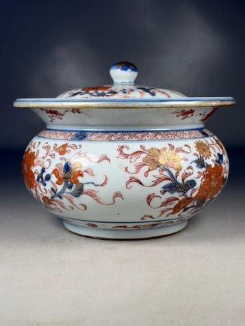 Pot - Grote schotel / terrine met deksel in Chinees, Antiek en Kunst