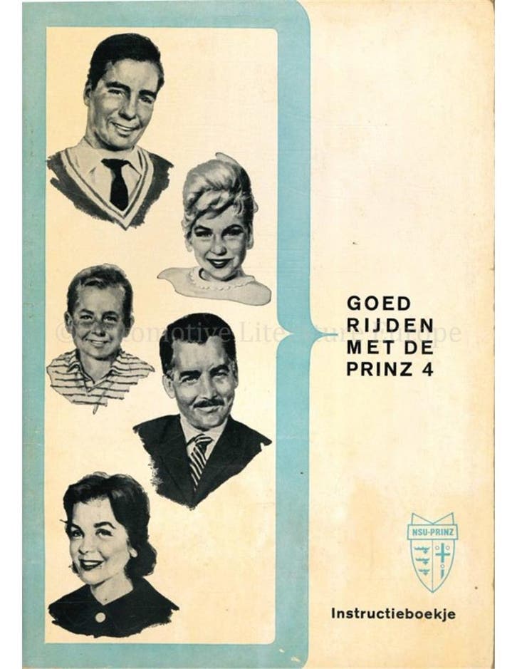 1961 NSU PRINZ 4 INSTRUCTIEBOEKJE NEDERLANDS, Autos : Divers, Modes d'emploi & Notices d'utilisation