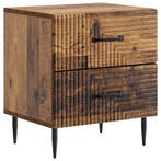 vidaXL Nachtkastje met lade Oud hout 43 x 34,5 x 47,5 cm, Verzenden, Nieuw