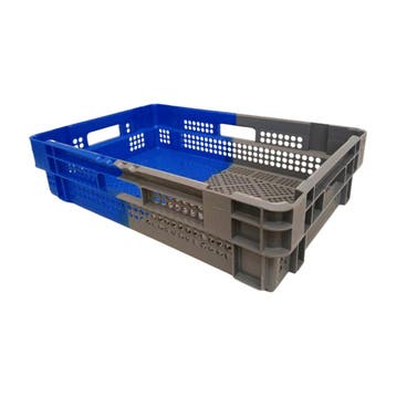 Nestbare Stapelkrat 600x400x140 mm euronorm 23l hdpe, Ophalen of Verzenden