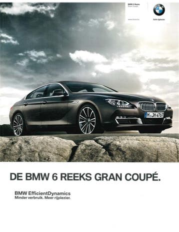 2014 BMW 6 SERIE GRAN COUPÉ BROCHURE NEDERLANDS, Nieuw
