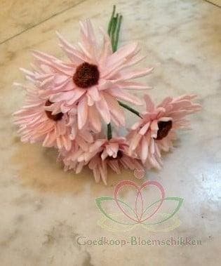 Aster Gerbera Softroze Foambloem Doos 30 stuks, Nieuw
