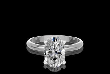Ring - 14 karaat Witgoud - 3.08ct. tw. Diamant (Lab-grown), Nieuw
