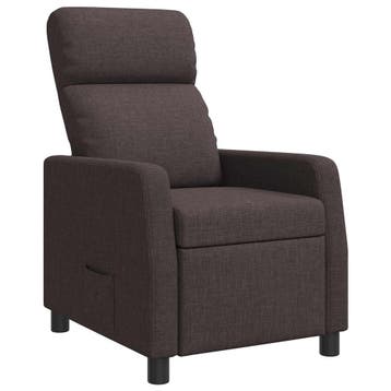 vidaXL Recliner Donkerbruin Stof, Huis en Inrichting, Verzenden, Nieuw