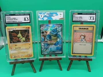Pokémon - 3 Graded card - Pokémon - larvita, Blastoise, Nieuw