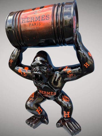 Artiluxx - XXL Gorilla Mickey Hermès Edition, Antiek en Kunst