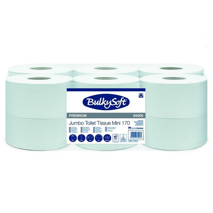 Jumborollen (Mini) | PREMIUM | Cellulose (2-Laags) | Blauw, Zakelijke goederen, Horeca | Keukenapparatuur, Nieuw in verpakking