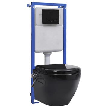 vidaXL Hangend toilet randloos met verborgen stortbak, Verzenden