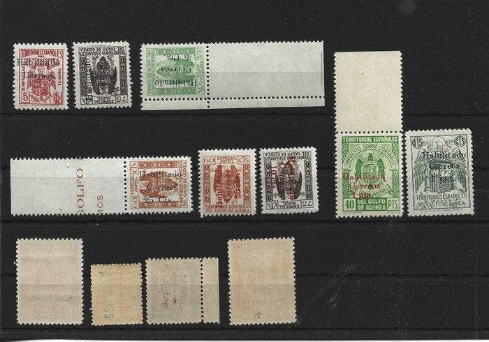 Guinée espagnole 1940 - Série rare complète sans fijasellos, Timbres & Monnaies, Timbres | Europe | Espagne
