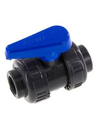 PVC 2-weg Kogelkraan Dubbele Wartel Rp 1/2 EPDM, Verzenden