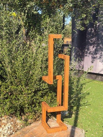 Ana Lucia B.M - Sculpture Corten - XL - No Reserve