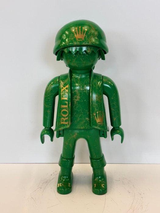 Rob VanMore - Playmobil VANMORE Rolex XXL - 63cm, Antiquités & Art, Art | Peinture | Moderne