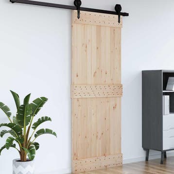 vidaXL Deur NARVIK 80 x 210 cm Massief Pine Hout, Verzenden, Nieuw