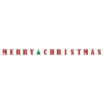 Kerst Letterslinger 3,6m, Verzenden