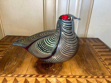 Oiva Toikka - Oiva Toikka - sculptuur, Fasaani - 15 cm -, Antiek en Kunst, Antiek | Glaswerk en Kristal