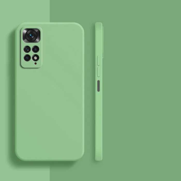 Xiaomi Redmi Note 10 4G Square Silicone Hoesje - Zachte, Telecommunicatie, Mobiele telefoons | Hoesjes en Screenprotectors | Overige merken