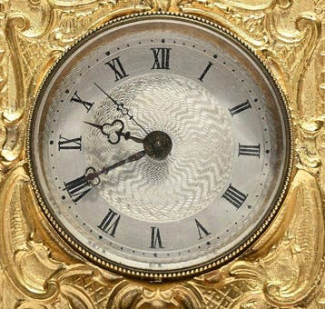 Reisklok - - Verguld brons - 1880-1920