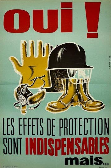 C. M. Perrot - Mines de Fer de France – Affiche originale de