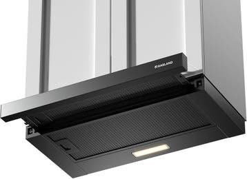 Gasland Afzuigkap Zwart 335m/h | Retour deal (dampkap), Verzenden, Onderbouw afzuigkap