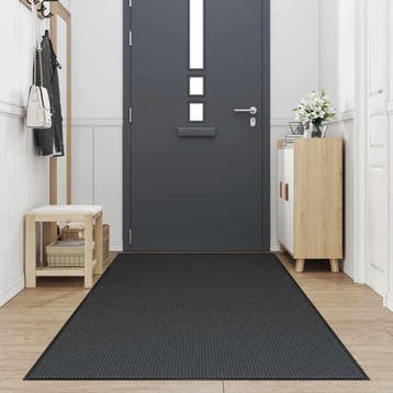 vidaXL Deurmat 115x500 cm zwart, Verzenden, Nieuw