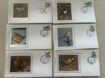 Belgique 1985/2001 - Collection de 57 FDC « Les Oiseaux de