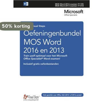 Oefeningenbundel MOS Word 2016 en 2013 9789059055629, Verzenden