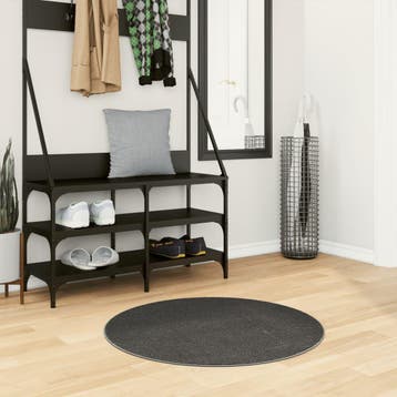 vidaXL Vloerkleed IZA laagpolig Scandinavisch Ø 80 cm, Verzenden, Nieuw