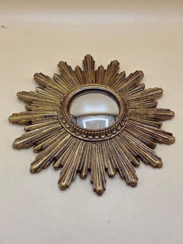 Miroir mural - Résine - Miroir soleil/œil de sorcière, Antiquités & Art