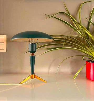 Philips - Louis Kalff - Tafellamp - Bijou - Aluminium, Staal, Antiek en Kunst