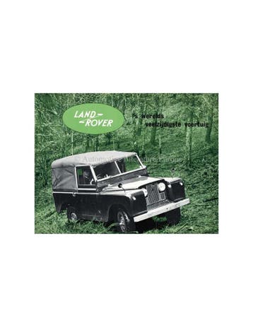 1959 LAND ROVER SERIES II BROCHURE NEDERLANDS, Boeken, Nieuw