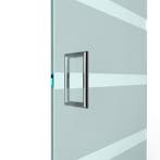 U-greep rond voor glazen deur ø 25mm - L: 325x300mm - chroom, Doe-het-zelf en Bouw, Deuren en Vliegenramen, Verzenden, Nieuw