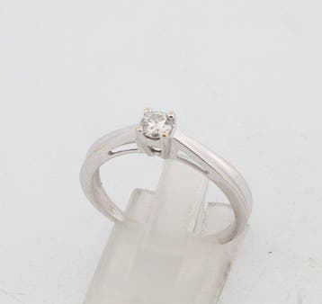 Zonder minimumprijs - Ring - 18 karaat Witgoud Diamant, Nieuw
