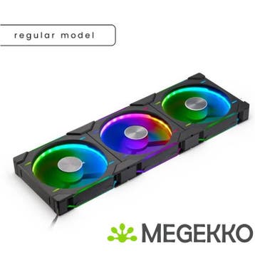 Phanteks D30 PWM Regular Airflow D-RGB 140MM Black 3-Pack, Verzenden