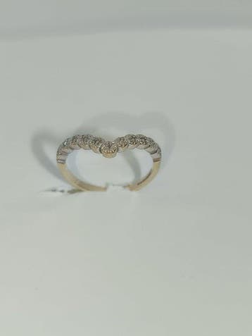 Zonder minimumprijs - Ring - 9 kt. Geel goud - Diamant -, Nieuw