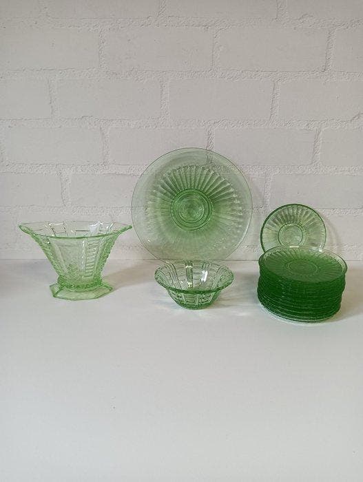 Glasfabriek Leerdam - A.D. Copier - Schaal (15) - Neerlandia, Antiek en Kunst, Antiek | Glaswerk en Kristal