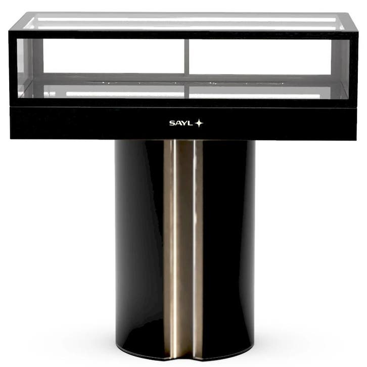 Neutrale Vitrine | INTEGRA T | Zwart | 1 Niveau |, Zakelijke goederen, Horeca | Keukenapparatuur, Nieuw in verpakking, Verzenden