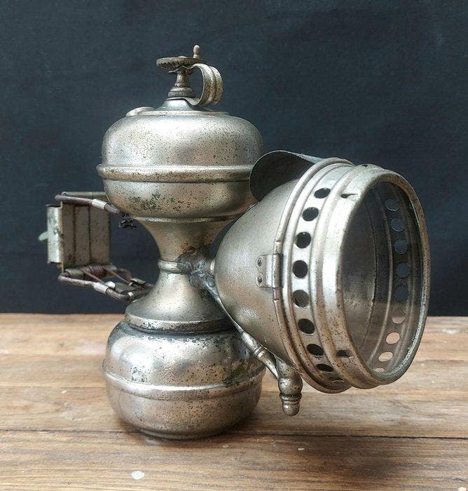 Lamp - Metaal - Industriële werkplaats., Antiek en Kunst, Curiosa en Brocante