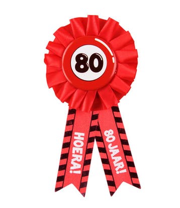 Rozet Hoera 80 Jaar Hoera, Verzenden
